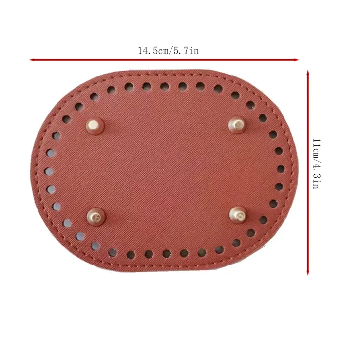 Fond de sac tricoté ovale