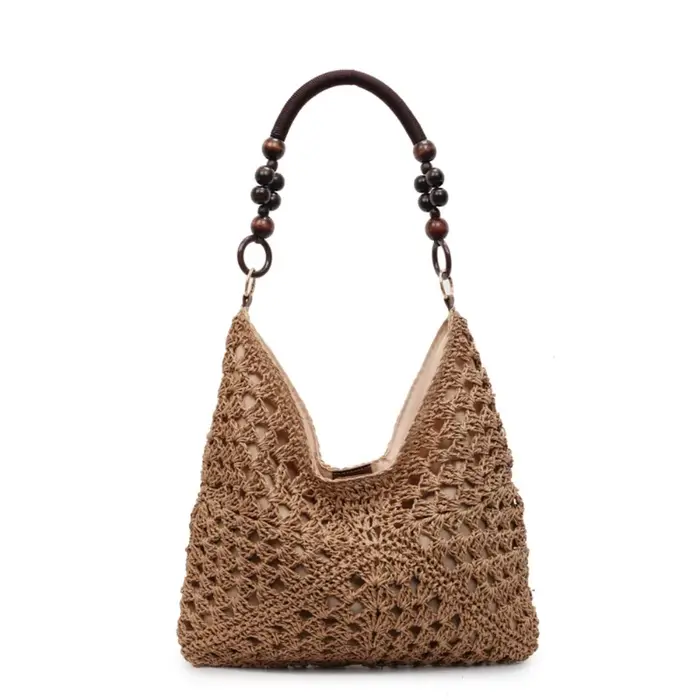 Sac cabas en paille tressée