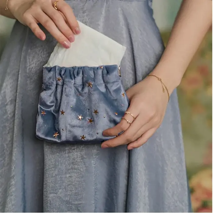 Petit sac à cosmétiques pour femmes, pochette de maquillage en velours, Mini sac de rouge à lèvres,