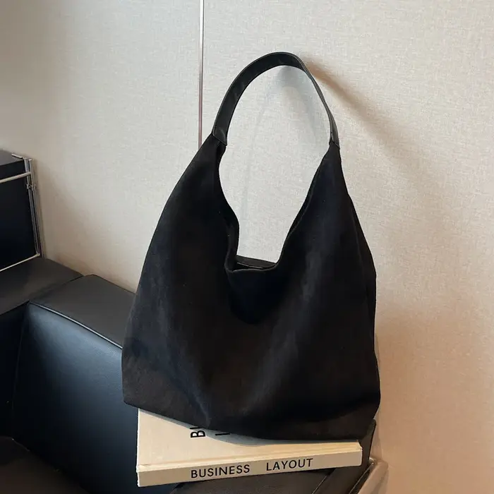Sac fourre-tout en cuir souple marron de grande capacité pour femmes, sac à main et bourse de luxe m