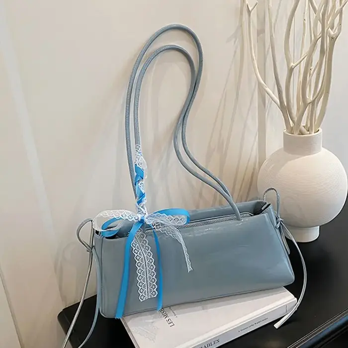 Sac à bandoulière multicolore tendance en cuir PU