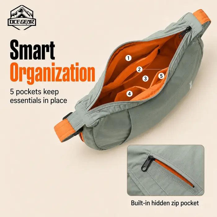 Sac à bandoulière extensible