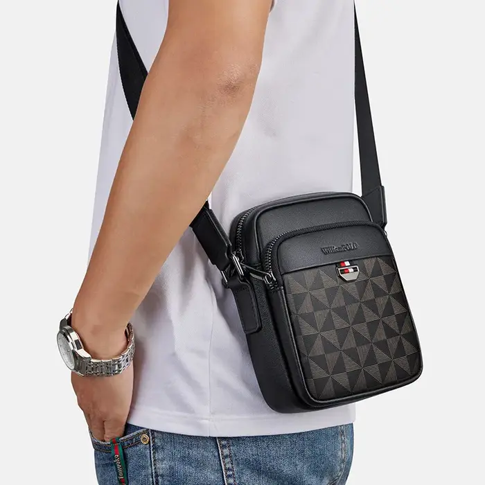 Sac à bandoulière en cuir véritable