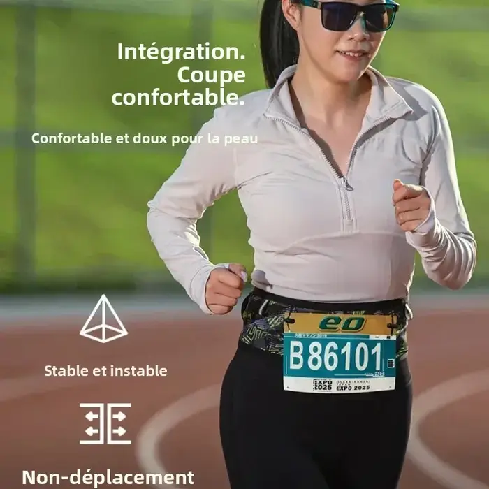Sac banane MAP BROTHER invisible et élastique pour la course à pied