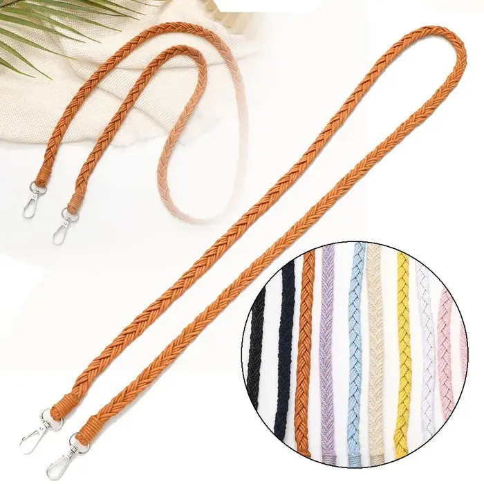 Sangle de sac tressée tissée à la main détachable
