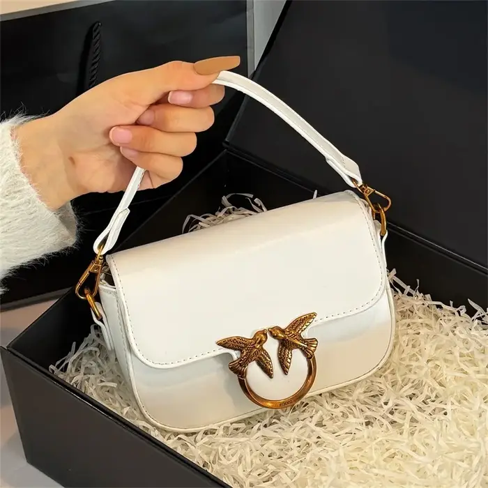 Mini sac à bandoulière élégant rétro avec chaîne de luxe