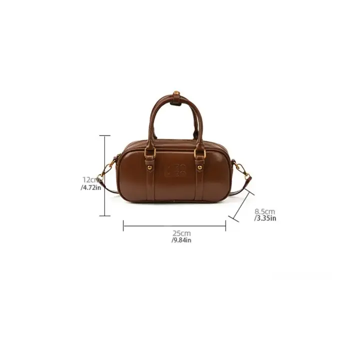 Sac bowling élégant en cuir PU