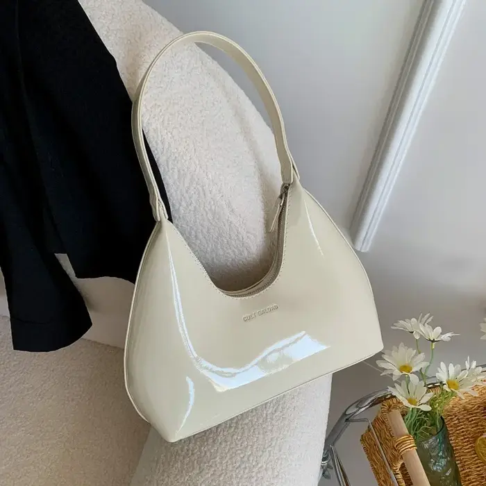 ChimDesigner-Sacs à main en cuir verni pour femmes