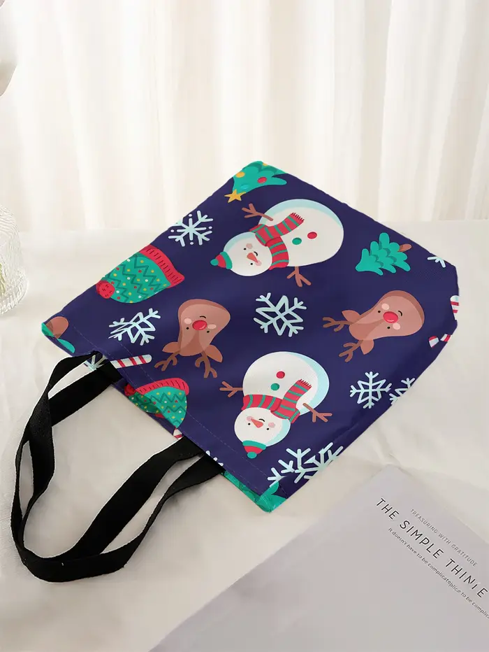 Sac à main décontracté imprimé sur le thème de noël