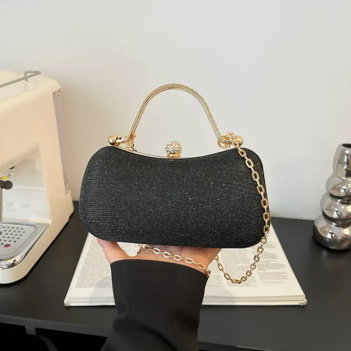 Mini sac de soirée brillant pour femmes, sacoche de marque de luxe, tendance, classique, moderne, él