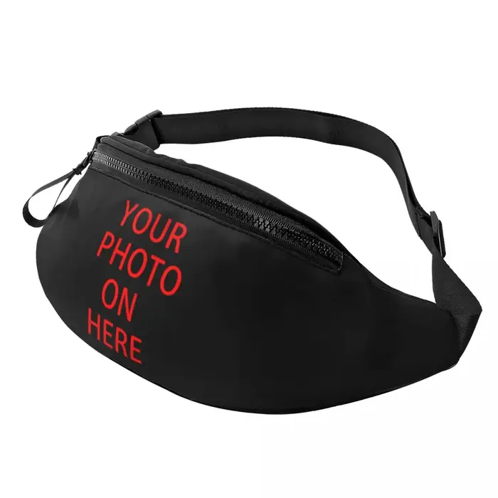 Sac Banane Personnalisé avec Votre Photo pour Homme et Femme, Sacoche à Bandoulière avec Impression 