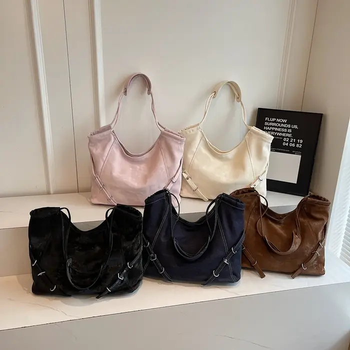 Sac de Shopping Vintage en cuir Pu