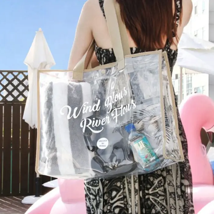 Pochette cosmétique fourre-tout de plage-sac de plage léger