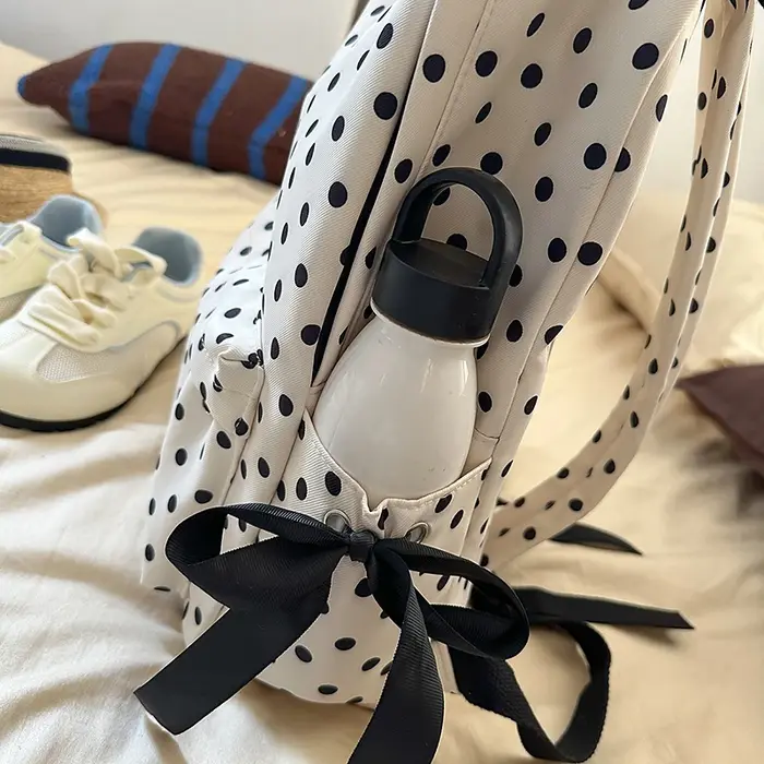 Sacs à dos à pois pour femmes