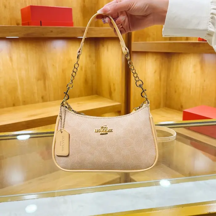 Sac messager élégant en cuir de créateur pour femme, sac à bandoulière classique vintage pour femme, sac à main haut de gamme pour femme, sac à l'épaule sous le bras