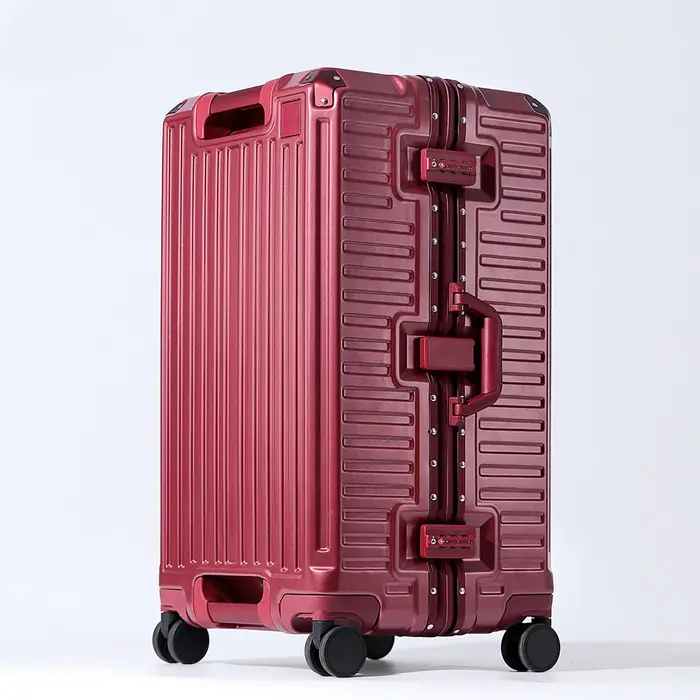 Valise à poignée large valise de voyage hommes 20 24 26 bagage à main femmes PC cadre en aluminium b