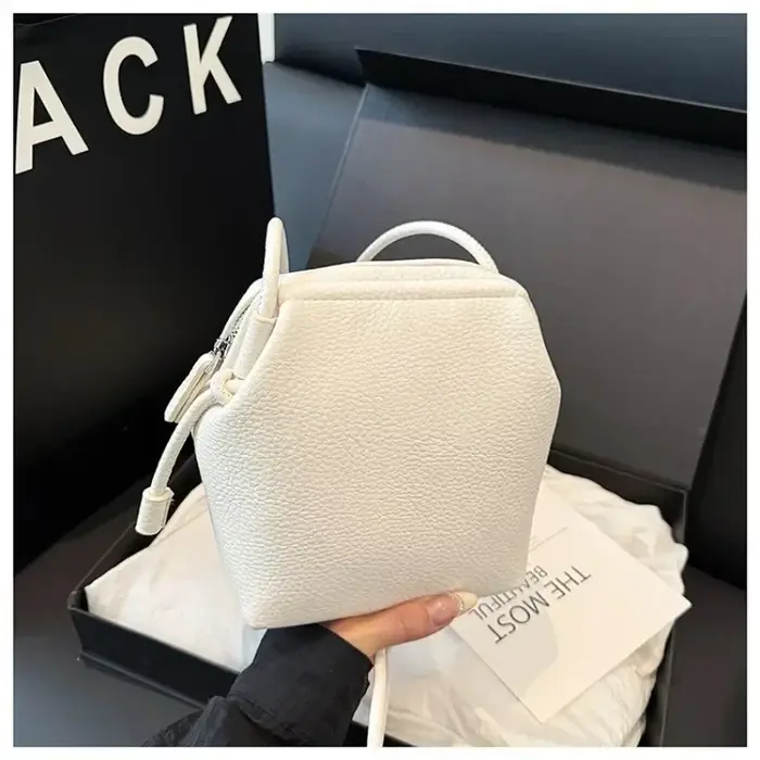 Sac à bandoulière en cuir vintage tendance pour femme