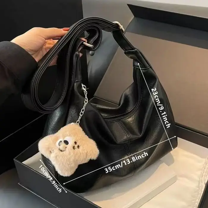 ChimSlouchy-Sac à bandoulière en cuir PU pour femme