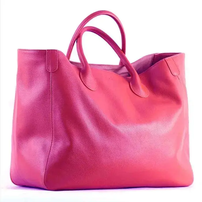 Sac à main spacieux en cuir véritable pour femmes, fourre-tout de luxe en cuir de vache décontracté,
