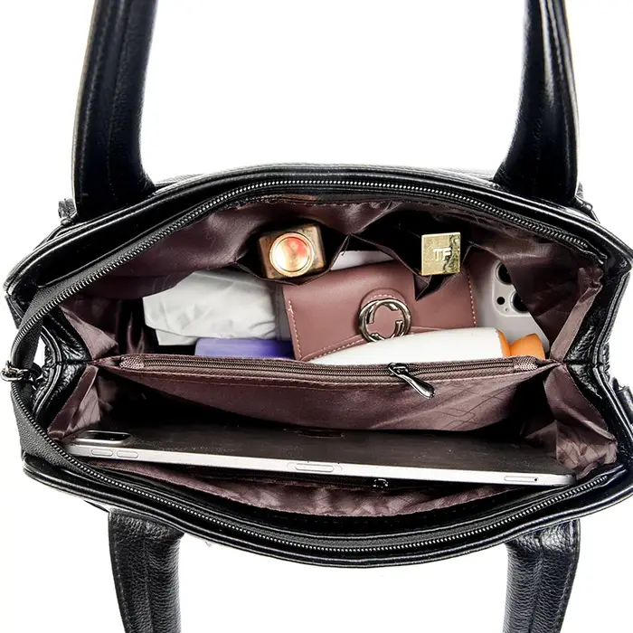 Sacs à main en cuir souple véritable pour femmes