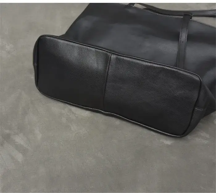 Sac fourre-tout en cuir véritable pour hommes