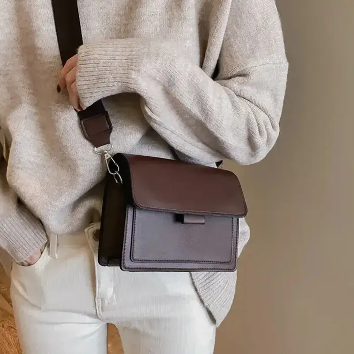 Sac à bandoulière en cuir PU pour femme