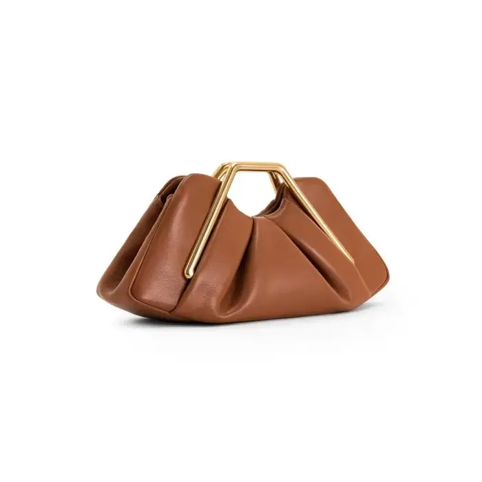 Sac nuage marron souple de luxe pour femmes