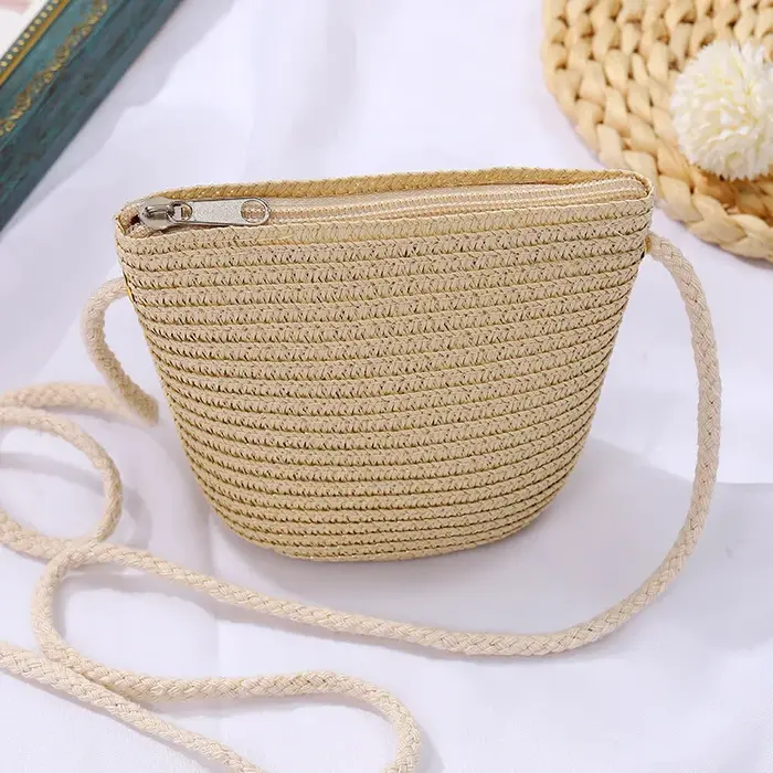 Mini sac à main en paille pour enfants