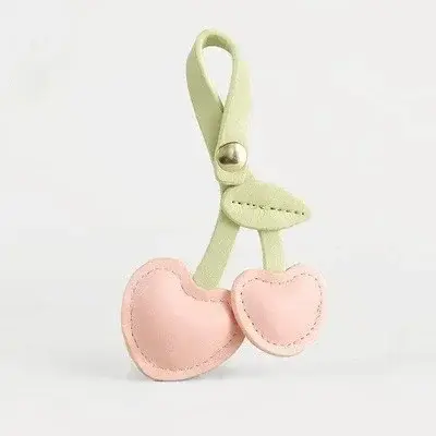 Breloque de sac pour Longchamp, Mini sac à main, breloque cerise, décoration en cuir, pendentif en f