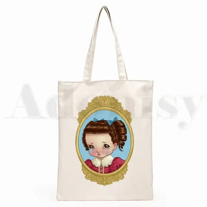 Cry Baby Melanie Martinez Design esthétique épaule femmes femme pliable toile sac à bandoulière