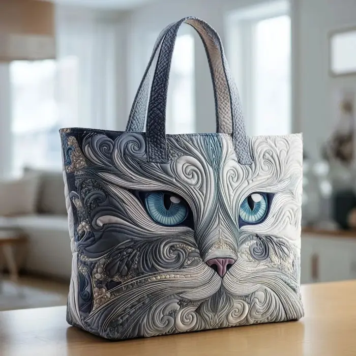 Sac fourre-tout pour femmes à motifs de chats, sac à main de voyage léger imprimé en 3D, sac de shop