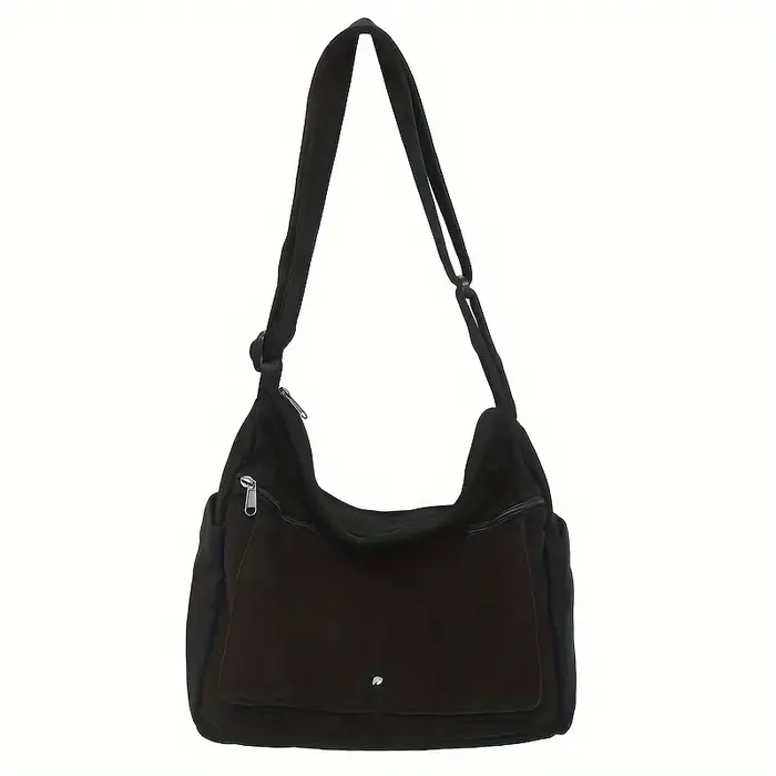 Sac Hobo à bandoulière en toile de grande capacité 4 couleurs – Écharpe durable, réglable et tendanc