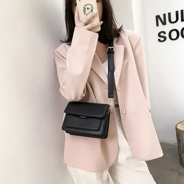 Petit sac à main de luxe en cuir PU pour femmes