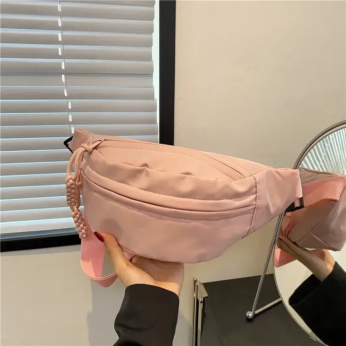 Sac de poitrine sac banane pour femmes fronde bandoulière taille Pack toile course