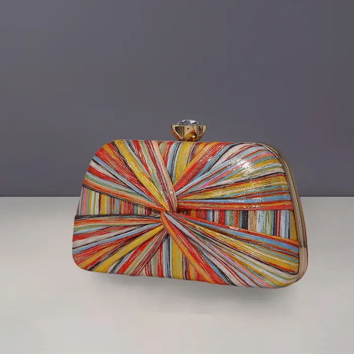 Sac messager plissé rétro pour dîner