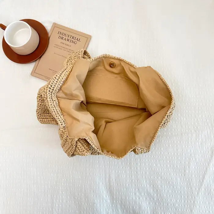 Sac à main en raphia tressé à la main en forme d'éléphant