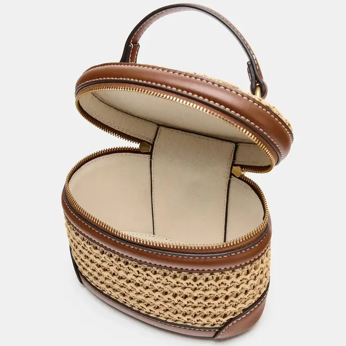 Sac à main en paille tressée pour femme