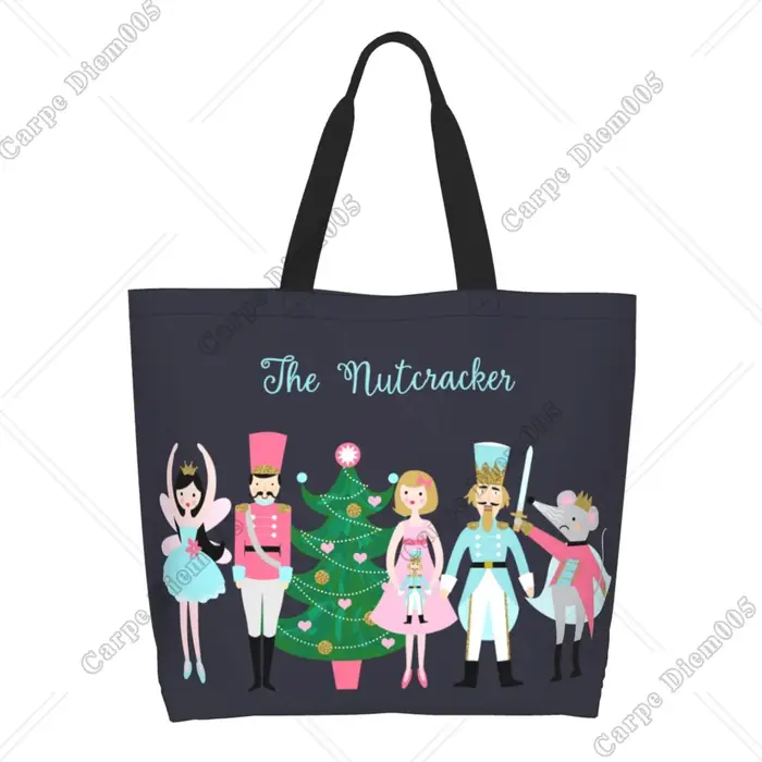 Sac fourre-tout réutilisable pour femme, sac à main Casse-Noisette, sac à provisions, cadeau de trav