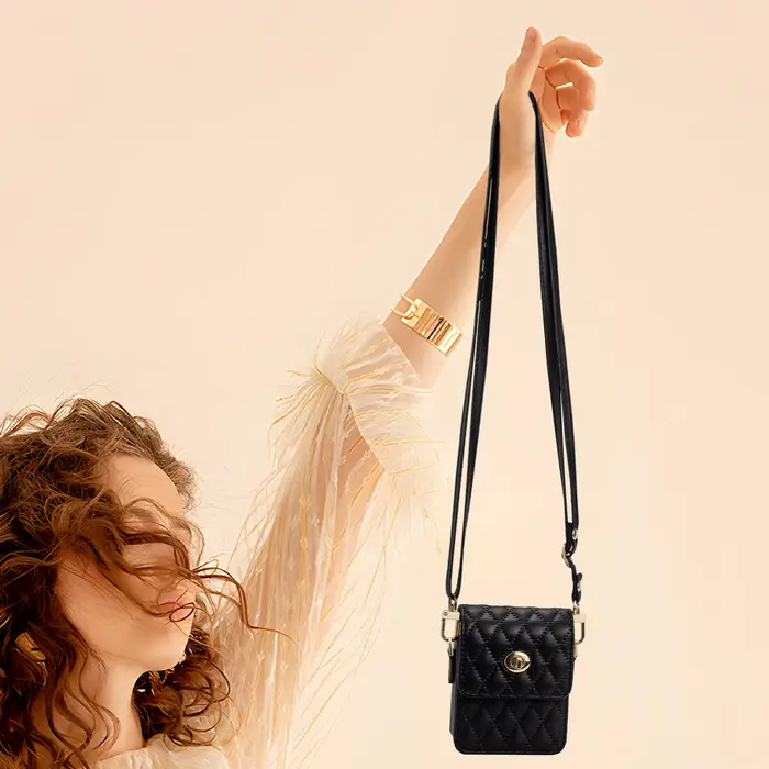 Mini sac de téléphone en cuir PU pour femmes et filles
