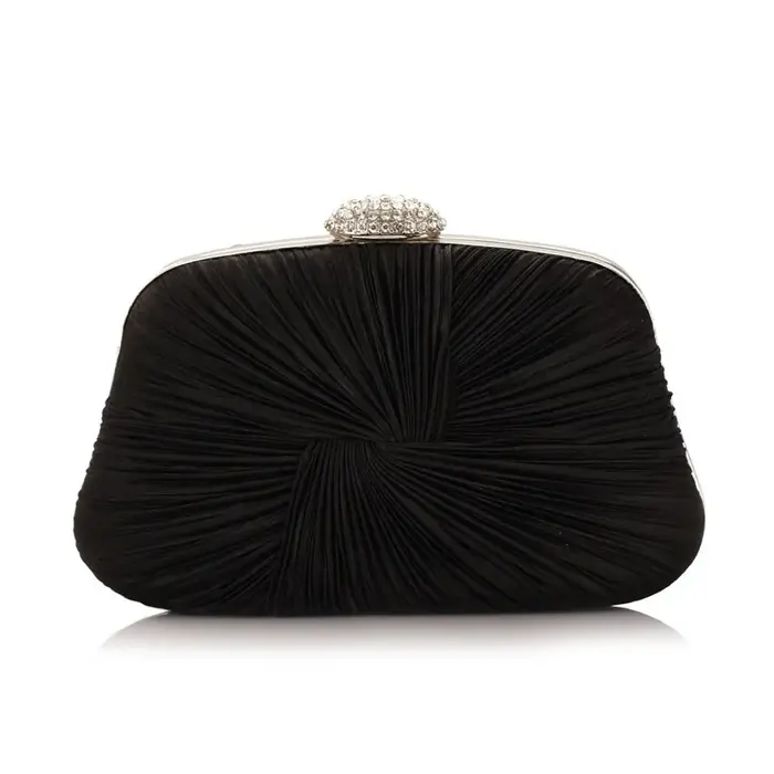 Pochette plissée tissée pour femme – Sac de soirée élégant avec design plissé pour fêtes