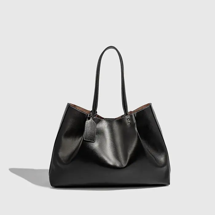 Z Home transfrontalier grande capacité en cuir souple sac fourre-tout à bandoulière unique femmes sac à main de banlieue élégant à la mode Match quotidien