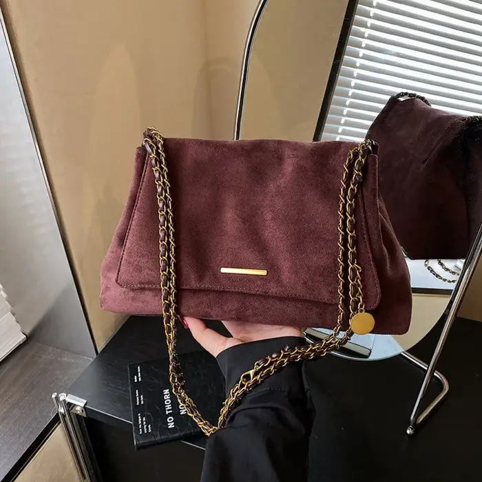 Sac fourre-tout en daim à une épaule