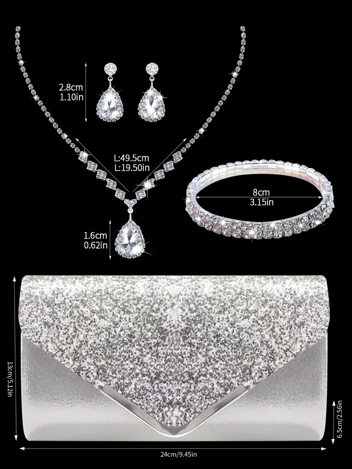 Pochette de soirée à paillettes scintillantes et luxueuse pour femme