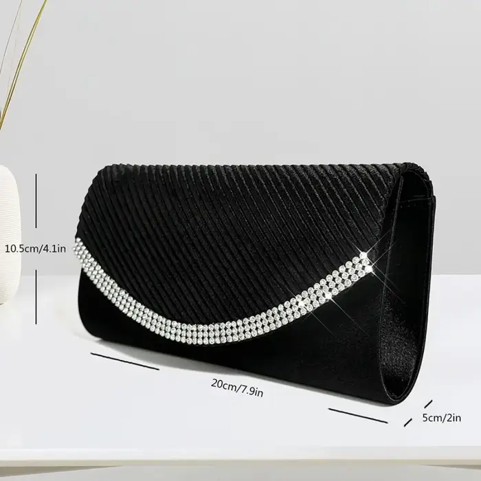 Sac de soirée brillant, pochette, sac bandoulière, sac à épaule scintillant, sac sous le bras, petite pochette, sac à main en strass, mariage