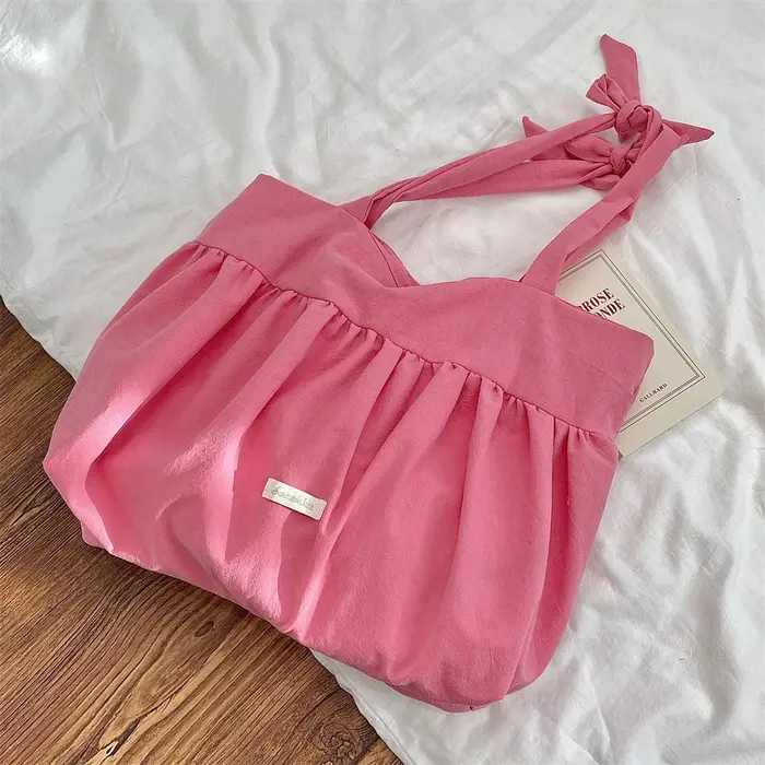 SOZAKKA paresseux lapin grande capacité sac fourre-tout ceinturé toile sac à bandoulière décontracté Sle sous les bras sac printemps été nouveau modèle sac à main