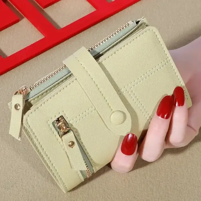 Portefeuille mi-long polyvalent et haut de gamme pour femme, sac de détermination, petit et populair