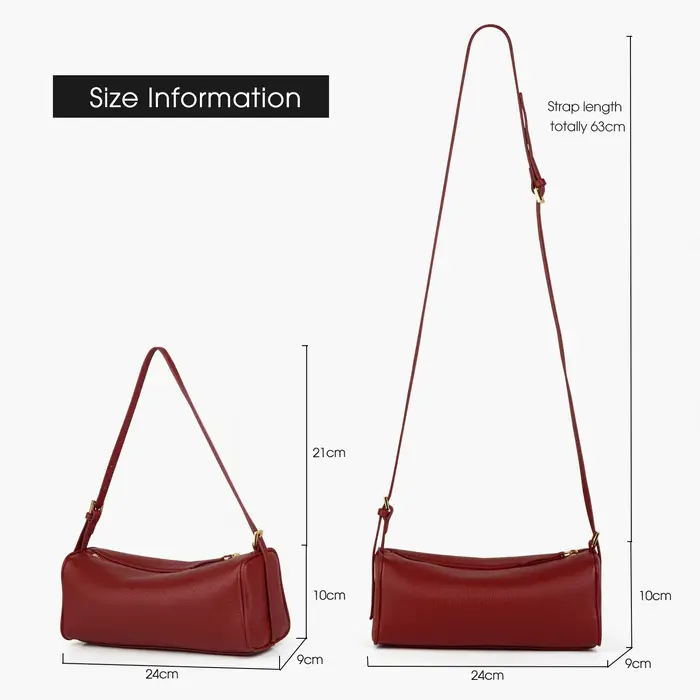 Donna-in – sac à main en cuir de vache véritable