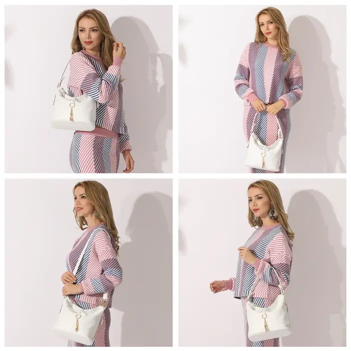 Zency – sac à bandoulière en cuir véritable pour femmes, nouvelle mode, avec pompon en métal, sacoch