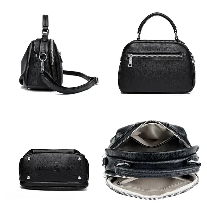 Sac fourre-tout en cuir souple de haute qualité pour femmes