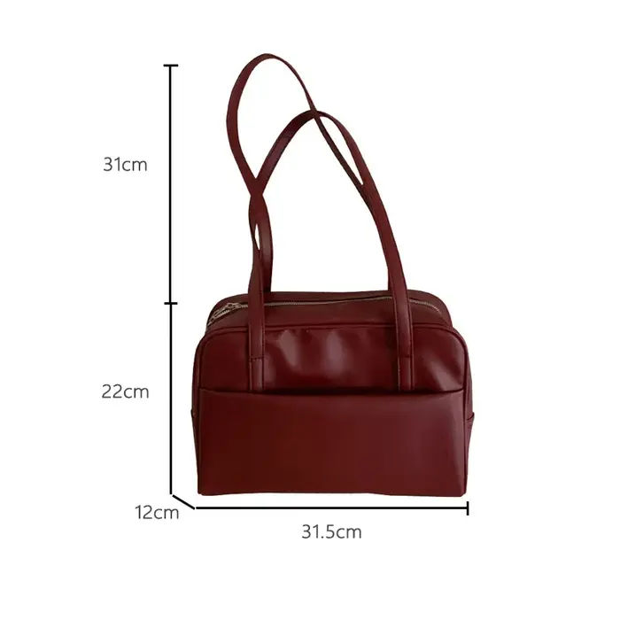Sac fourre-tout de Style coréen pour femmes, grande capacité, sac à bandoulière simple, polyvalent, Vintage, sous les bras, nouvelle collection 2025
